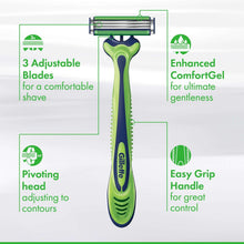 Gillette Sensor3 Sensitive Men's Disposable Razor, 7 Razors