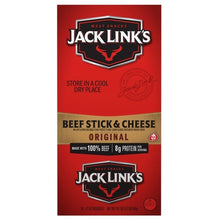 Jack Link's All American Beef Stick, Beef & Cheese, 1.2 oz, 16-count
