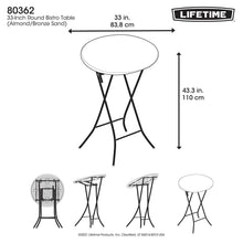 Lifetime33-InchRoundBistroTableLightCommercial - Brands For Less USA