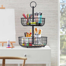 Member-SMark2TierWireBasketStand-AssortedColorsBlack2-_2 - Brands For Less USA