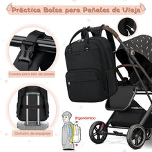 Multi-FunctionWaterproofDiaperBagBackpack_16Pockets_ChangingPad_Anti-TheftDesign_Unisex_Large_Black_2 - Brands For Less USA