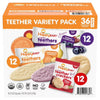 HappyBABY Organics Teethers & Teether Crackers, Variety Pack, 36 ct.