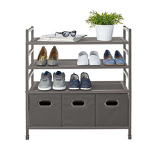 neatfreak4-TierStackableMetalStorageRackwithFabricBins3-_2 - Brands For Less USA